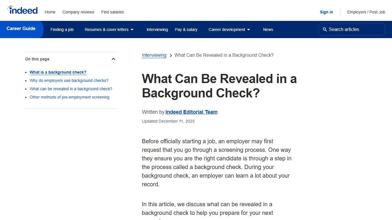 What Can Be Revealed in a Background Check? | Indeed.com